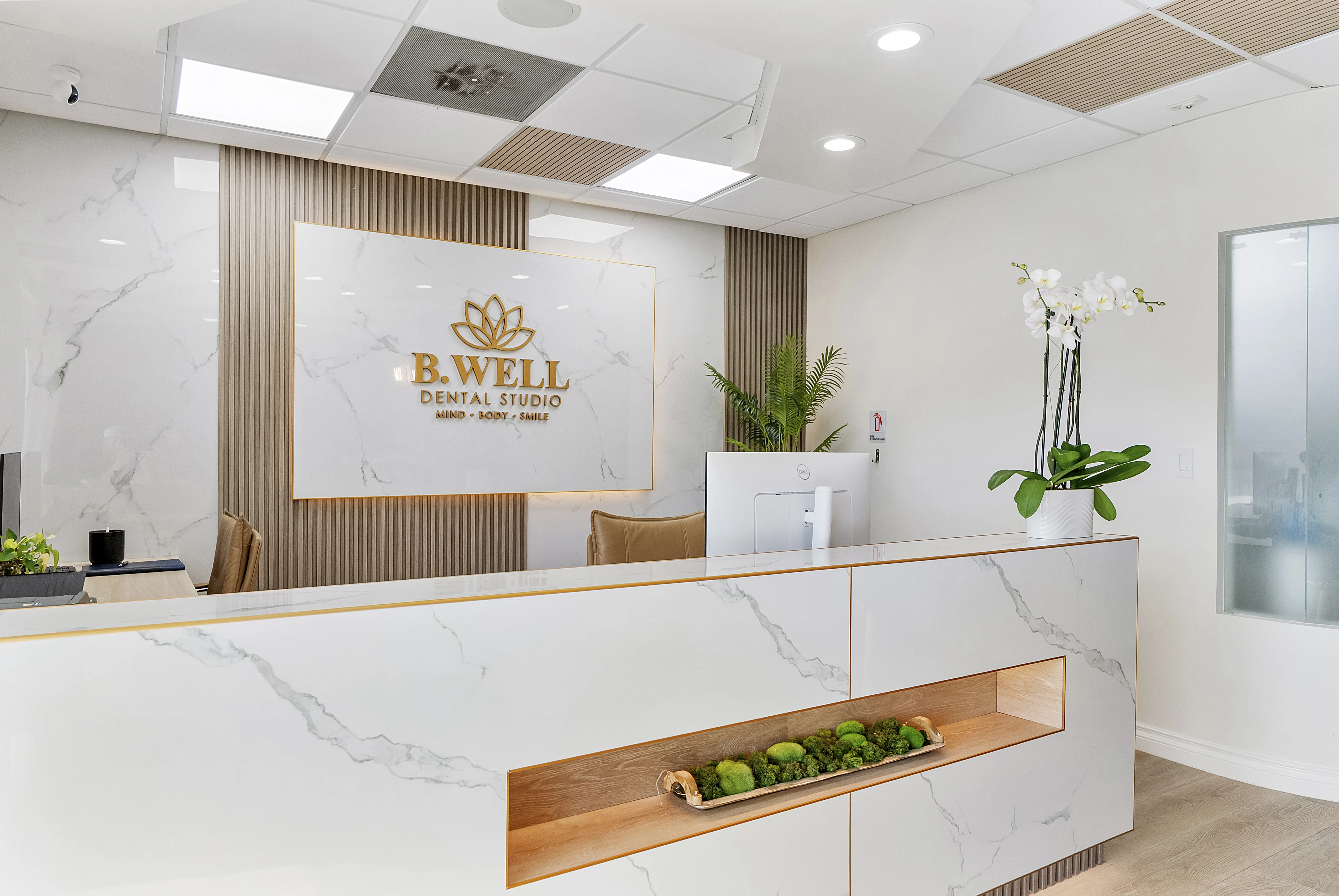 B.WELL Dental Studio reception