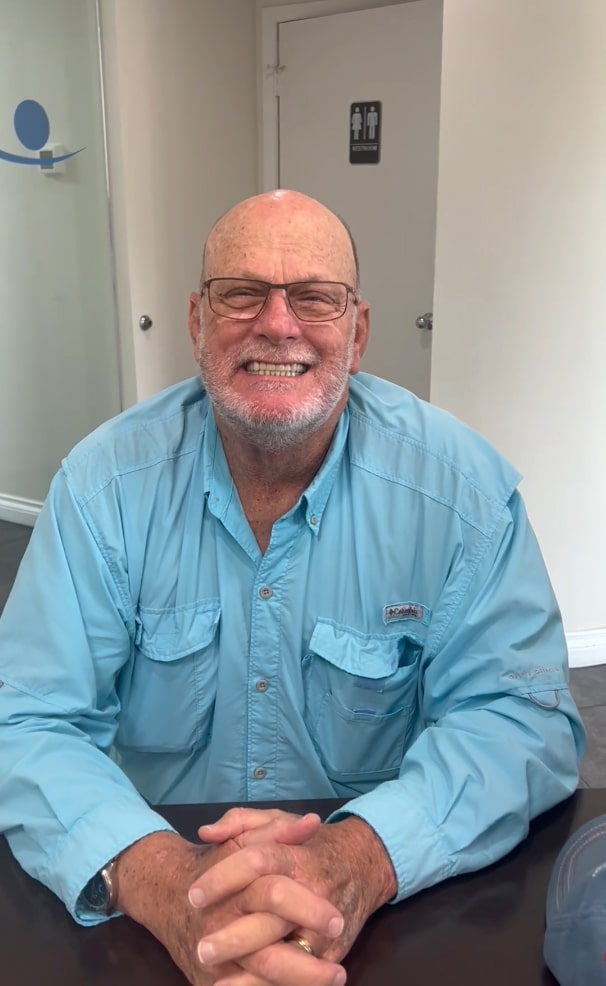 A photo of our patient