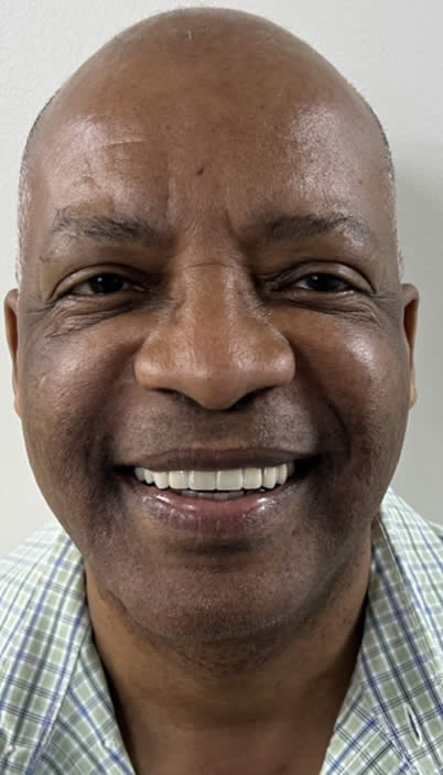 A photo of our happy client after procedure